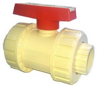 Кран шаровой разборный ХПВХ для холодного и горячего водоснабжения, d 32 мм, PN 16