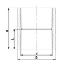 Муфта соединительная ПВХ PN 16, d 50 мм